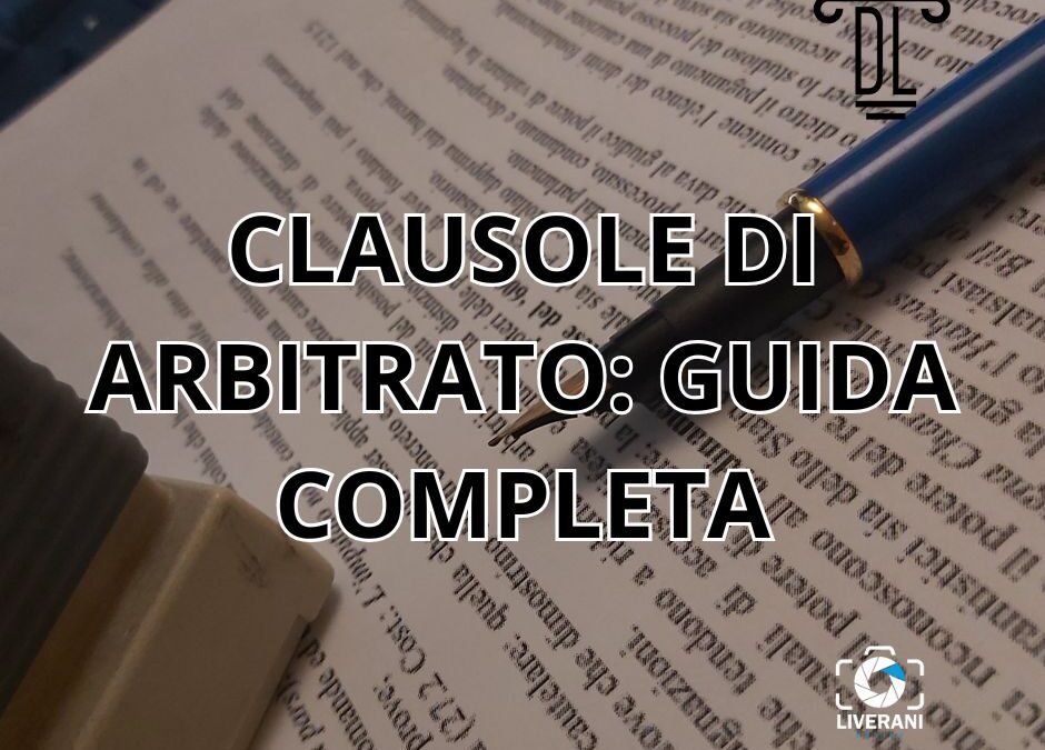 clausole di arbitrato