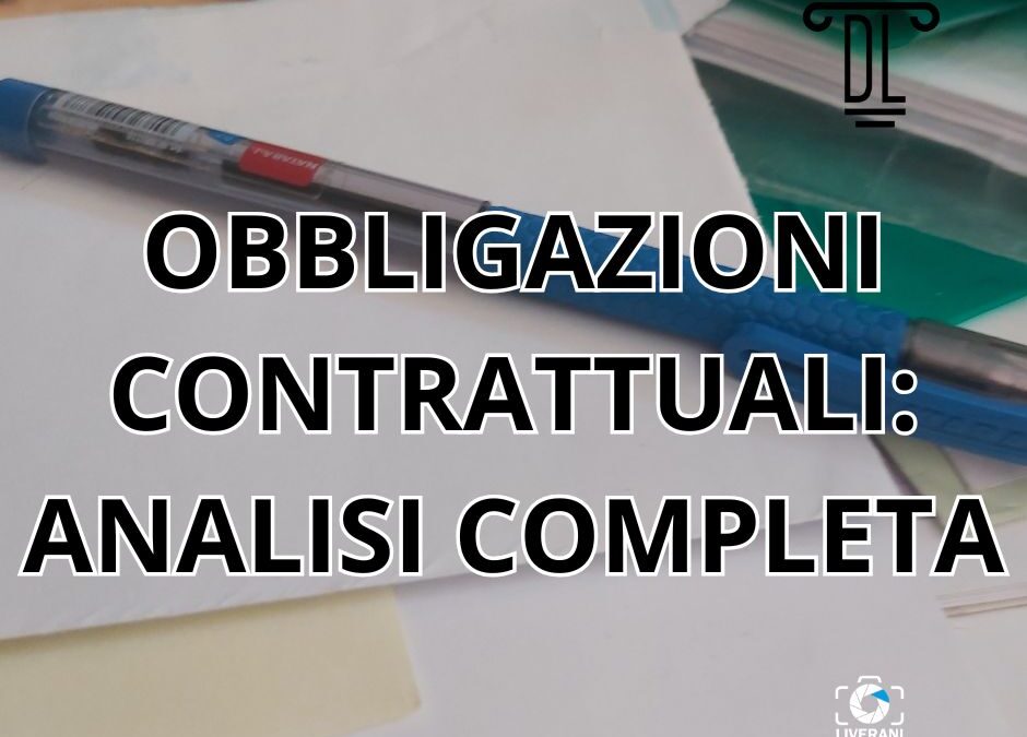 obbligazioni contrattuali