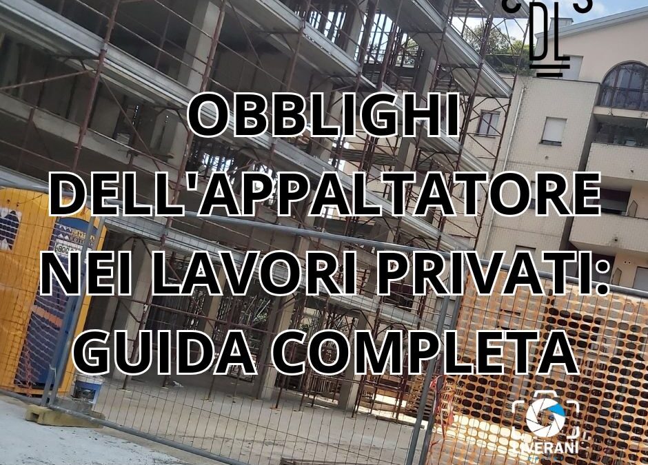 obblighi dell'appaltatore nei lavori privati